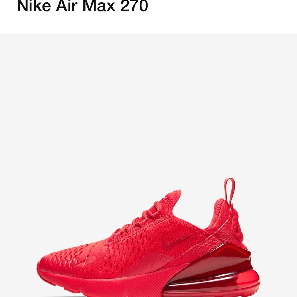 Boys Nike Air Max 270 ( Red)